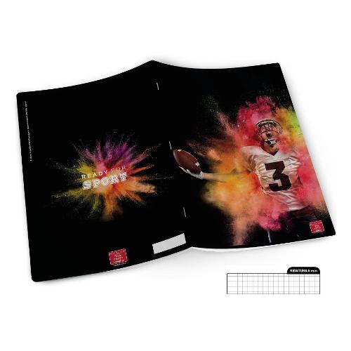 Pigna Quaderno quadretti 5 mm A4 READY FOR SPORT assortito 02325965M