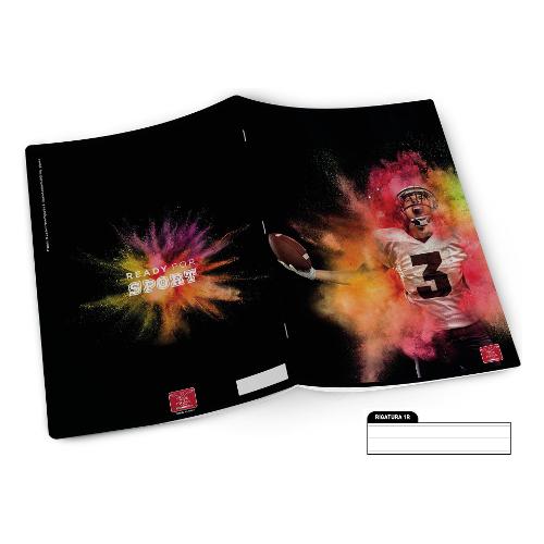 Pigna Quaderno righe 1R (1 rigo) A4 READY FOR SPORT assortito 02325961R
