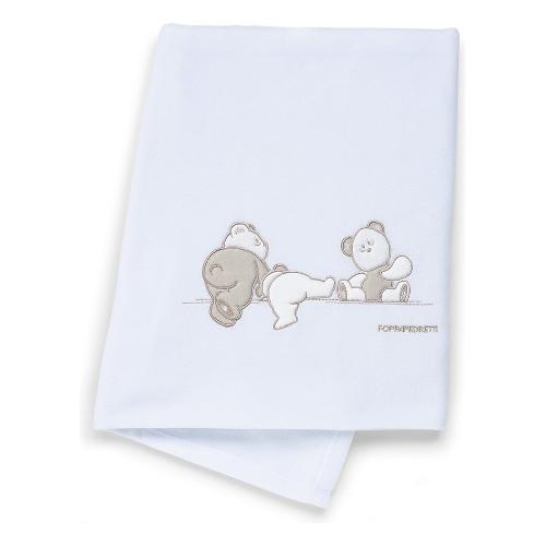 Foppapedretti Coperta lettino Pile 100% poliestere (145x95cm) GIOCOSO Bianco 9900279445
