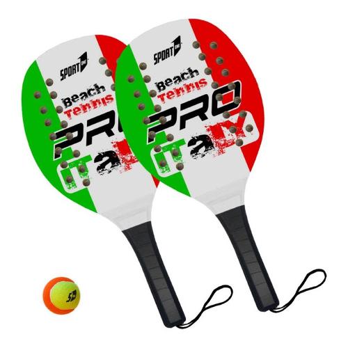 Mandelli Set racchette Pro Color Beachtennis con palla SPORT ONE 704100051