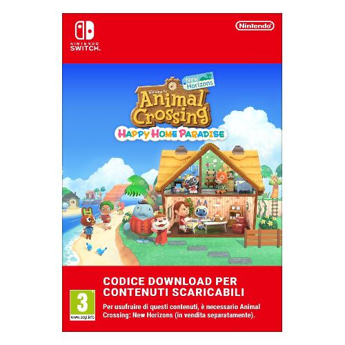 Nintendo Ricarica videogioco SWITCH Carta Animal Crossing Happy Home Paradise
