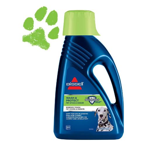 Bissell Detergente aspirapolvere WASH & PROTECT Lava Moquette Animali Domestici flacone 1,5 lt 1087N