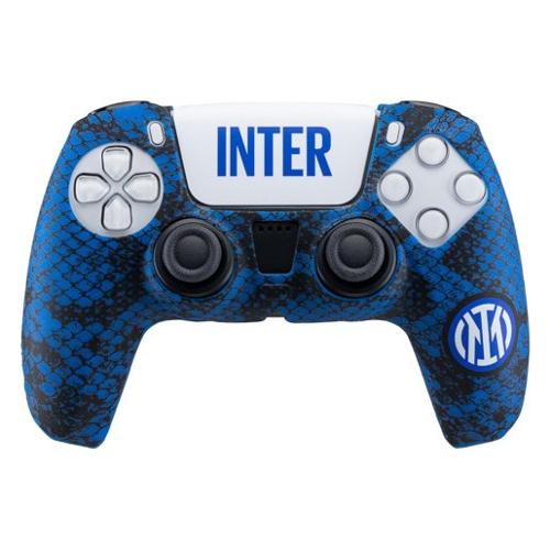 Cover gamepad PLAYSTATION 5 Fc Inter 4.0 + Sticker Nero e Azzurro