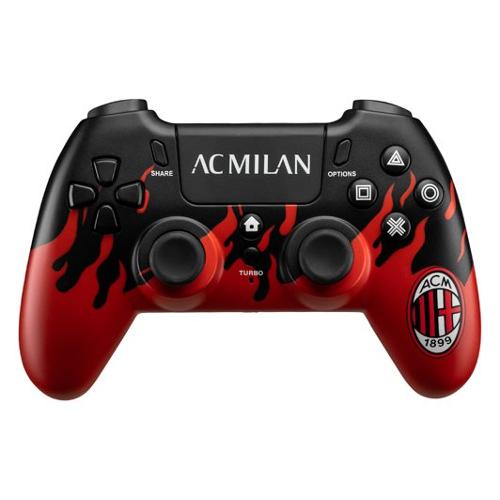 Qubick Gamepad PLAYSTATION 4 Ac Milan Flames Red e Black ACP40179