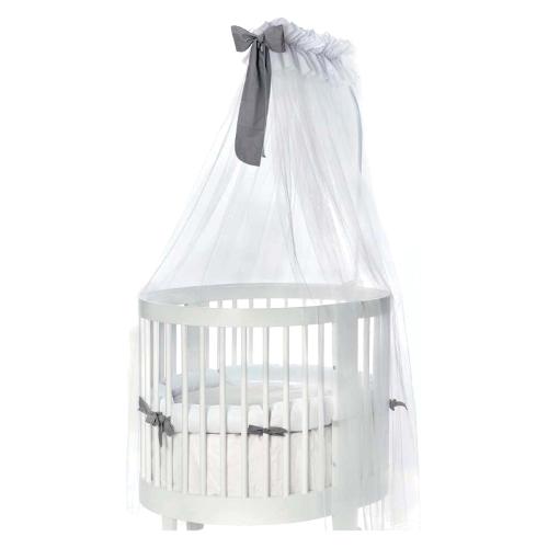 Pali Zanzariera lettino con asta LAB 03 Bianco e Grigio 0698LAB03G