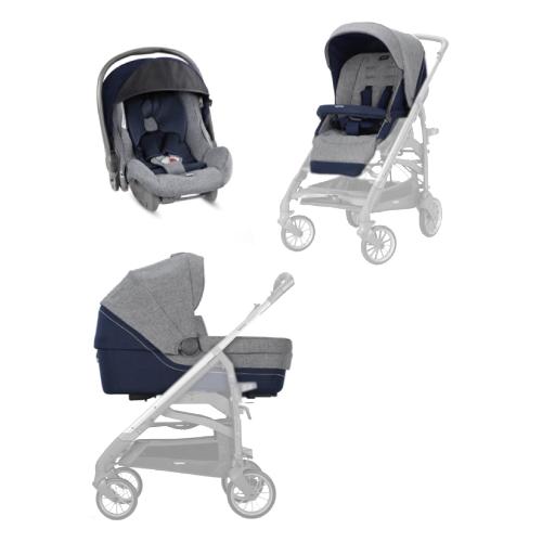 Inglesina Sistema modulare senza telaio System con Huggy TRILOGY Antigua blue AA35P6ATB