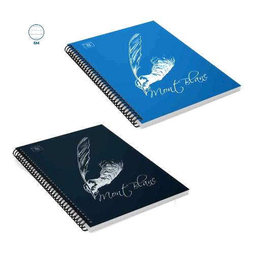 Pigna Quaderno con spirale A4 quadretti 5 mm 80 gr/mq MONTBLANC assortito 02306885M