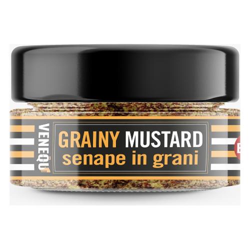 Venequ Salsa barbecue Grainy Mustard Senape Grani 120 gr VNQ200V18