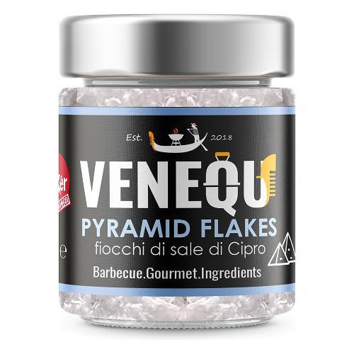 Venequ Sale barbecue Pyramid Sea Flakes Fiocchi di Cipro 65 gr VNQ200T25