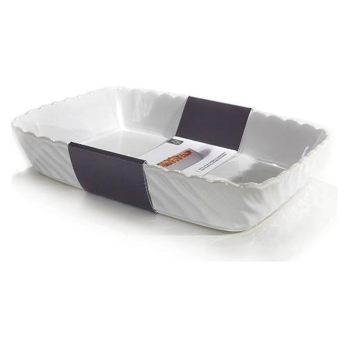 General Trade Pirofila Ceramica (27x20,1cm) SMERLATA Bianco 528325