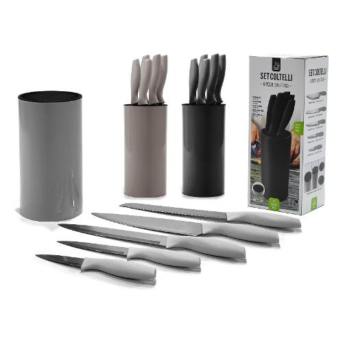 Set coltelli da cucina Con Sbucciatore Nero Pz 1 04GD270