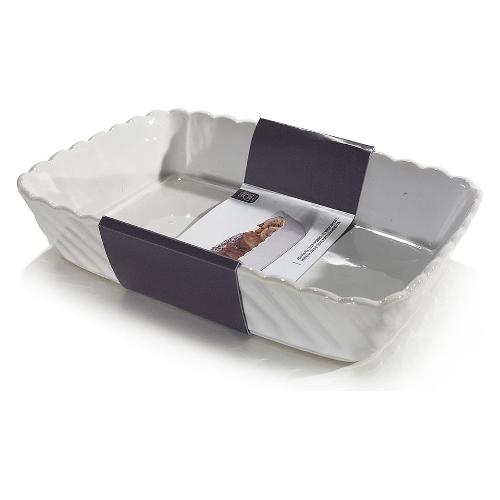 General Trade Pirofila Ceramica (24x16cm) SMERLATA Bianco 528324