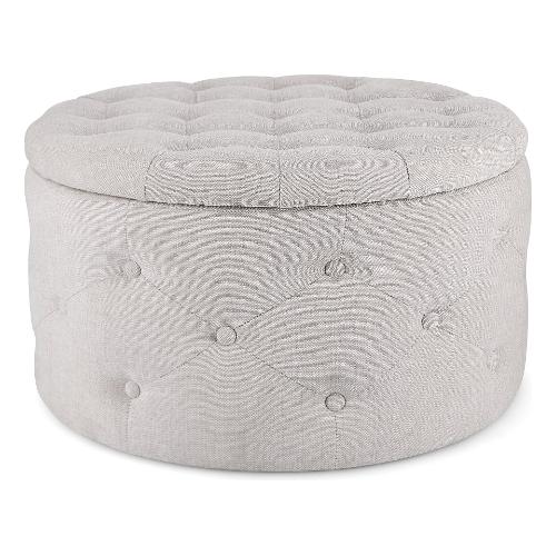 Yes Everyday ERNESTINE Pouf Grigio chiaro