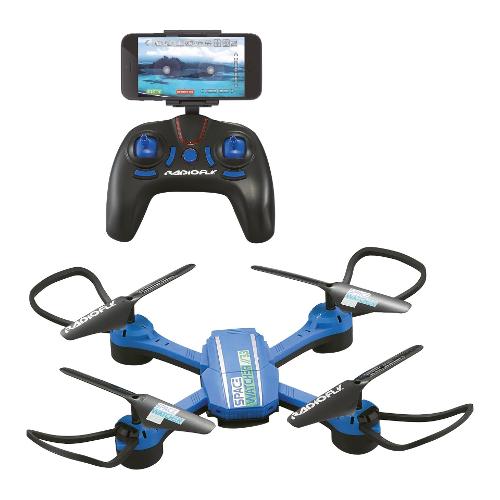 Ods Drone Space Watcher con videocamera (32cm) RADIOFLY Azzurro 40018