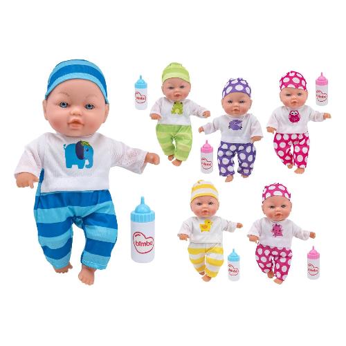 Globo Bambola Baby Lory con Biberon e 6 Suoni (31cm) BIMBO Assortito 41771