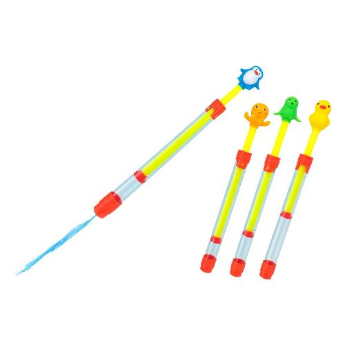 Globo Tubo Testa Animali Pompa Aspira e Spruzza (30cm) W’TOY Assortito 40942