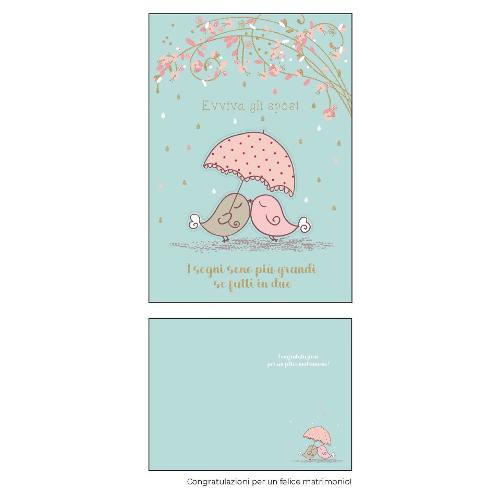 Marpimar Biglietto auguri matrimonio (11,8x16,8cm) TSC34