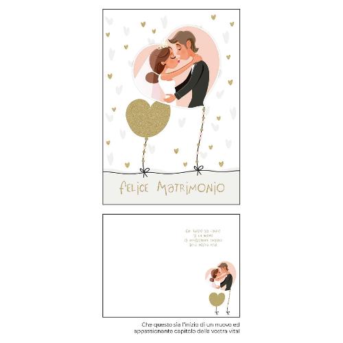 Marpimar Biglietto auguri Matrimonio (11,8x16,8 cm) TSC37