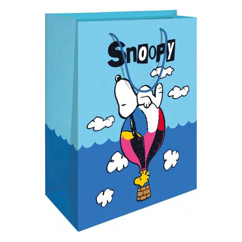 Marpimar Shopper regalo (31,5x12x45 cm) SNOOPY Azzurro PESB09