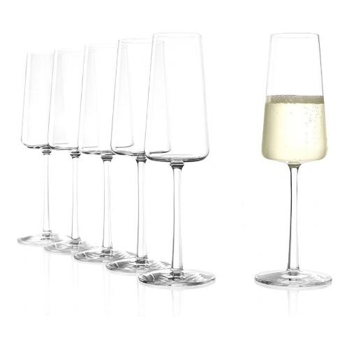 Cve Set calici Vino frizzante 6 pz (238ml) POWER Trasparente