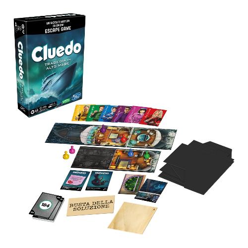 Hasbro Tragedia in Alto Mare gioco in Italiano CLUEDO ESCAPE F61101030