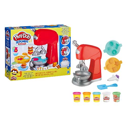 Hasbro Pasta modellabile Il Magico Mixer 5 barattoli 56gr,  2 da 28gr e accessori PLAY DOH F47185L0