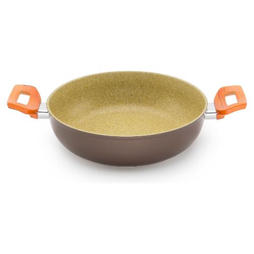 Illa Tegame Antiaderente (24cm) OLIVILLA PIETRA E LEGNO Marrone e Verde oliva OL5324