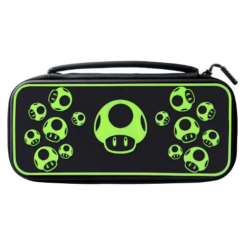 Pdp Custodia videogioco SWITCH Travel Case Plus 1 Up Glow in The Dark Black e Green 500 224 1UP