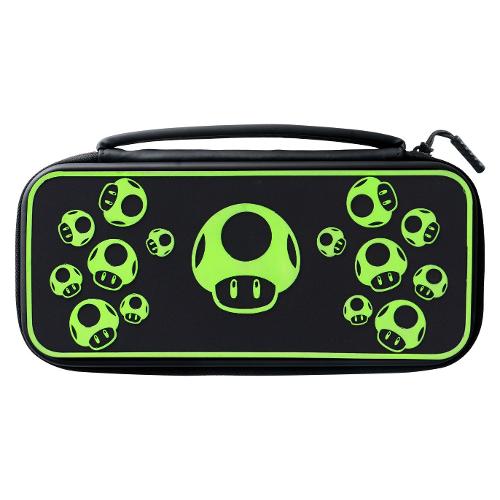 Custodia videogioco SWITCH Travel Case Plus 1 Up Glow in The Dark Black e  Green 500 224 1UP