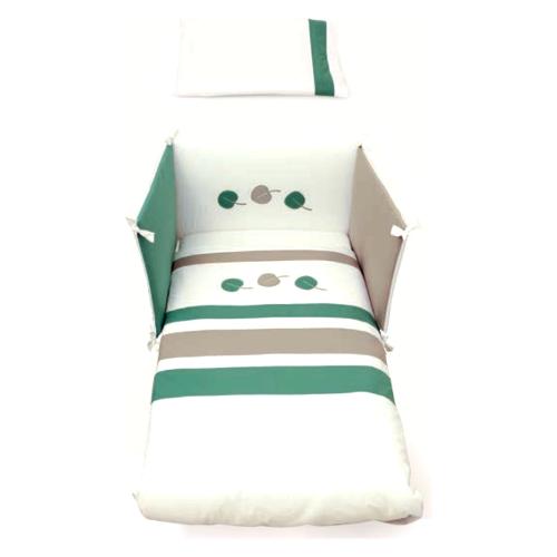 Pali Piumone lettino set 3 pz ASTRID Bianco e Sabbia 0687Astrids