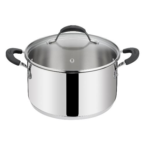 Lagostina Casseruola Inox (26cm) fonda con coperchio TEMPRA Cromo lucido 012896031626