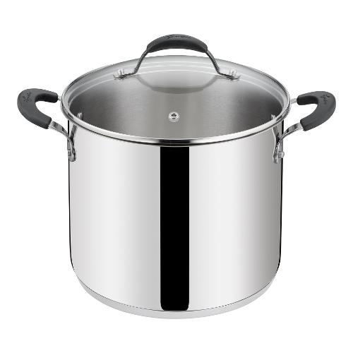 Lagostina Pentola Inox (24cm) con coperchio TEMPRA Cromo lucido 012896020524