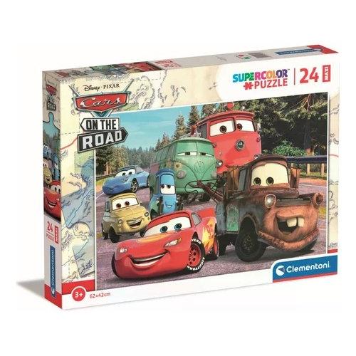Clementoni Puzzle 24 pz Maxi Supercolor 36m+ (62x42cm) DISNEY CARS 24239
