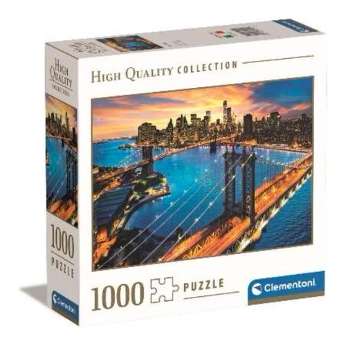 Clementoni Puzzle 1000 pz New York 10a+ (50x70cm) HIGH QUALITY COLLECTION 80412