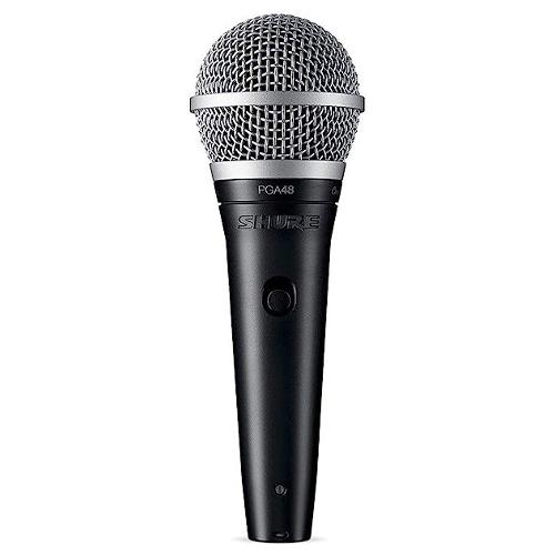 Shure Microfono a filo PG ALTA Qtr Black e Silver PGA48 4,5m