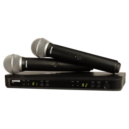 Shure Kit microfoni BLX SERIES Blx288E Pg58 M17 Black