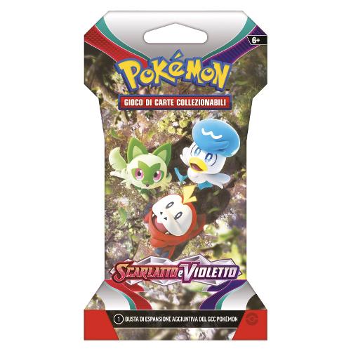 Carte gioco POKEMON Paper Sleeve 10 Pz Assortito PKSV01BICA10BU