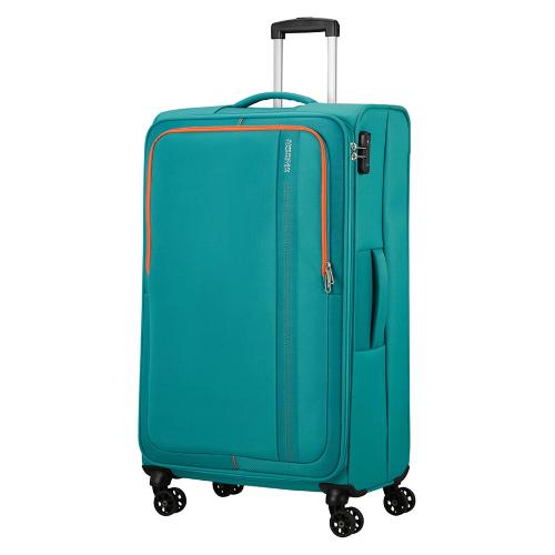 Trolley morbido espandibile 4 ruote JAZZ taglia L verde militare 45 x 30 -  34 x 78 cm 41464157