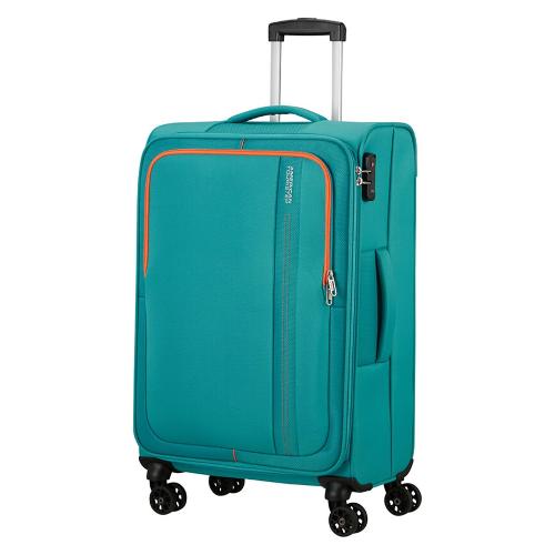 American Tourister Trolley morbido 4 ruote (43x25x68 cm) SEA SEEKER aqua green 146675 1013