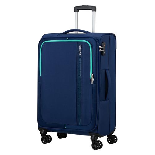 American Tourister Trolley morbido 4 ruote (43x25x68 cm) SEA SEEKER combat navy 146675 6636