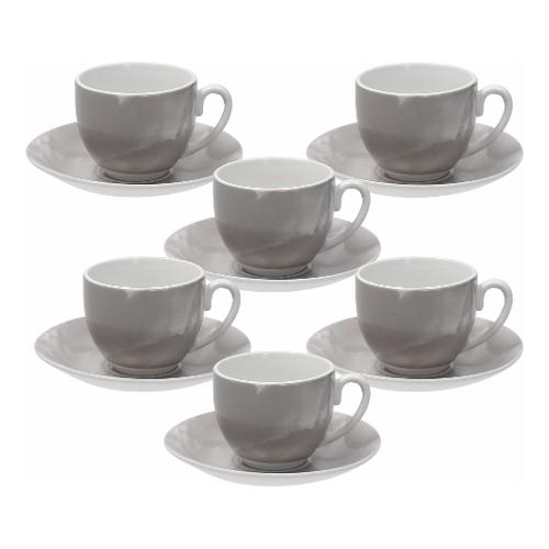 Andrea Fontebasso Set tazzine caffè con piatto 6 pz (120ml) COLORPLAY SFERA Beige SF08501852F