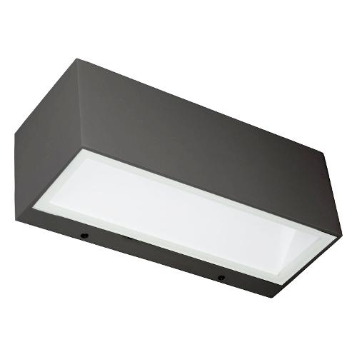 Sovil Applique da esterno BOX Grafite (30x12x10,8cm) 99592 16 1 luce - LED - Max 40W
