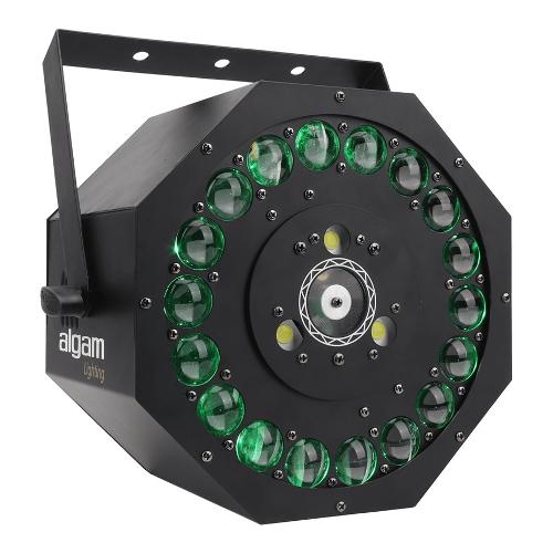 Algam Lighting Effetti luce disc jockey SUNFLOWER 3In1 Black 18700202