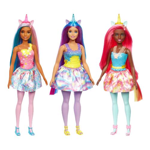 Mattel Bambola Principessa Dreamtopia Unicorno (29,2cm) BARBIE Assortito HGR18