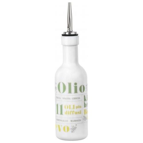 Bormioli Rocco Oliera (250ml) Pharma con tappo versatore VICTORIANA Bianco decorato