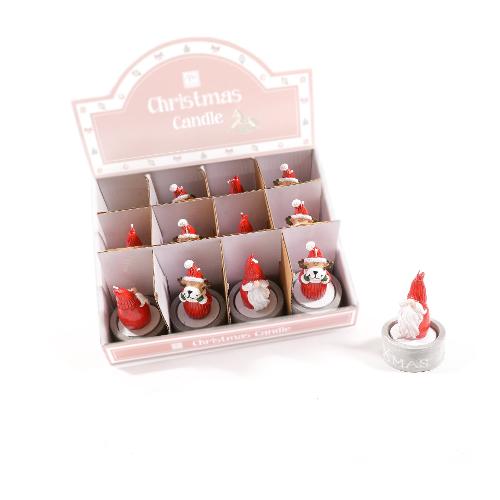 Mercury Candela Jumper Bicchierino Cemento (4,8x7,5cm) CHRISTMAS Assortito 66873