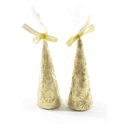 Mercury Candela Cono Oro D.5 cm .15 (5x15cm) CHRISTMAS Assortito 97952