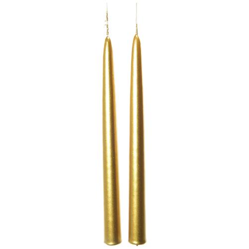 Mercury Set candele 2 pz stelo Lucid (2,2x29cm) CHRISTMAS Oro 94298