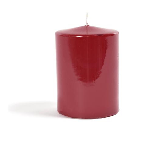 Mercury Candela Pillar Lucid (8x10cm) CHRISTMAS Bordeaux 95301