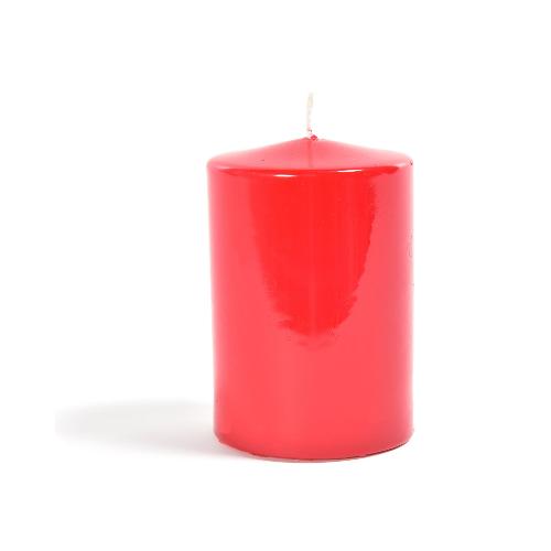 Mercury Candela Pillar Lucid (8x10cm) CHRISTMAS Rosso lucido 94182